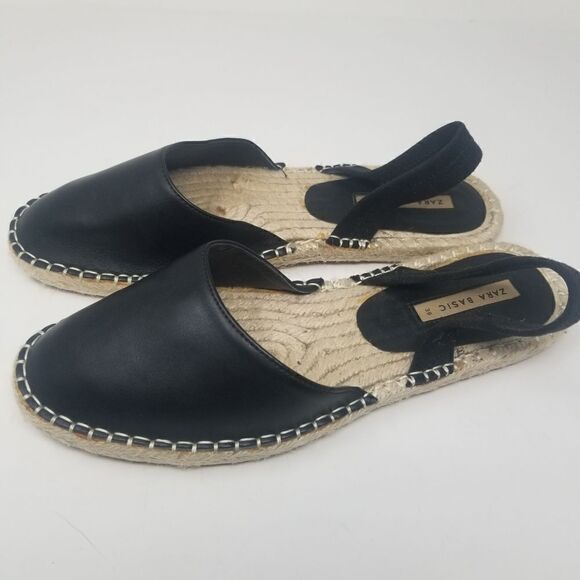 ZARA Basics Sandal. Black. Size 39. From Zara Basic Collection. - Picture 7 of 15